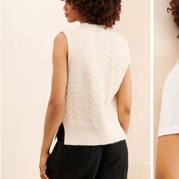 Anthropologie Sunday in Brooklyn Button Front Sweater Vest Size S - Picture 2 of 5